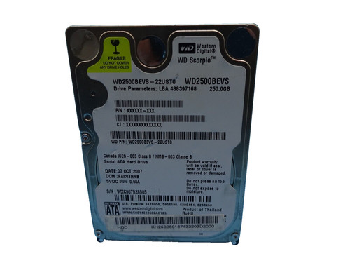 250 sata wd2500bevs - sata,
