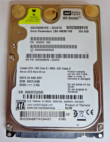 Western digital 250gb - digital,