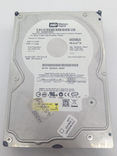 Western digital 250gb sata - western,
