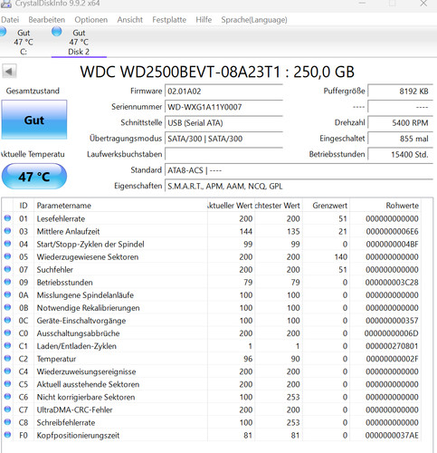 Blue wd2500bevt 250gb 5 - 250gb, 2,5"