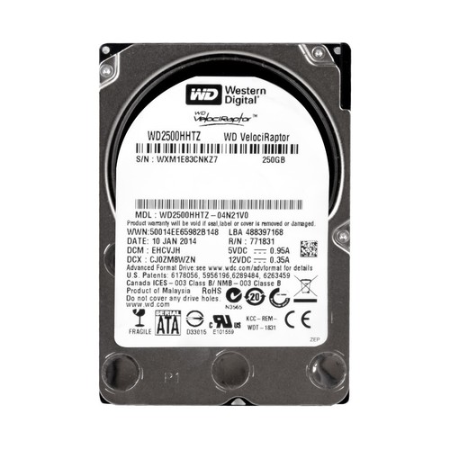 Velociraptor 250gb 10k - wd,