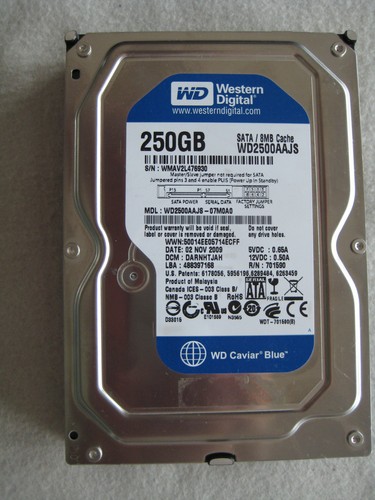 Western digital 250 - digital, gb